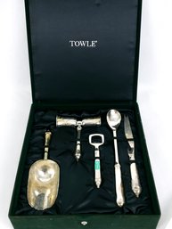 Vintage Towle Silverplate Bar Set