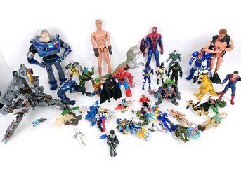 Mixed Action Figure Lot, Over 50 Pieces