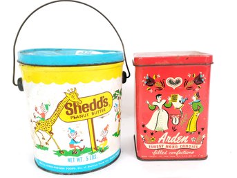 Shedds Peanut Butter And Arden Candies Tin