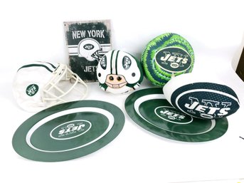 Mixed Jets Football Lot,  Basketball, Trays And More