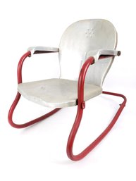 Vintage  Clam Shell Style Childs Rocking Chair