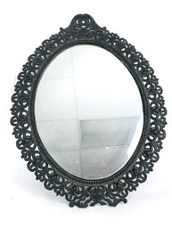 Vintage Cast Iron Hanging Mirror