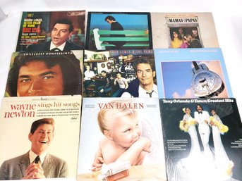 Mixed Lot Of 9 Vinyl Record Albums