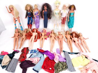 Mixed Lot Of 16 Barbie Dolls
