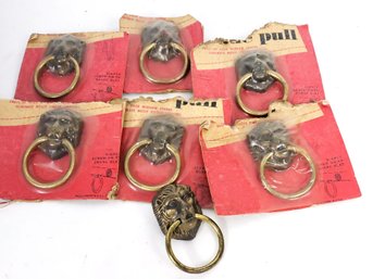 Lot Of 7 Lion Had Shade Pulls