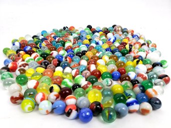 Over 250 Various Marbles