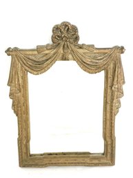 Antique Wood Gold Gilt Frame Wall Mantel Mirror