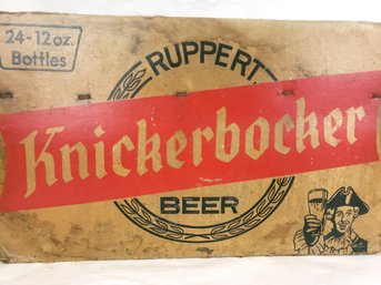 Cardboard Knickerbocker Beer Crate