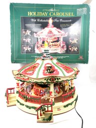 Large New Bright Holiday Carousel