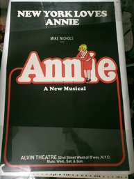 Alvin Theater NYC Annie Poster