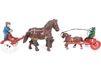 Cast Iron Horse Figures