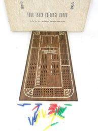 Drueke Four Track Cribbage Board In Box