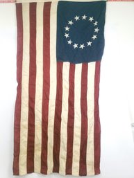 13 Star Printed Flag, Sewn Stripes