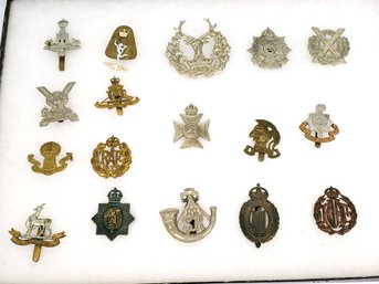Group Of Foreign Military Pins And Hat Badges