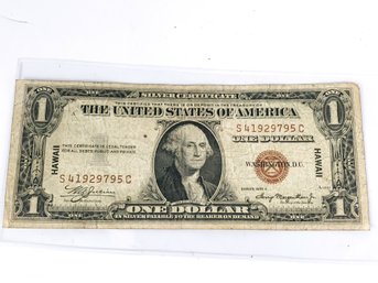 1935 A Hawaii Emergency Currency $1 Bill