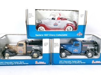 3 Liberty Classics Amoco Diecast Banks