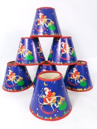 7 Paper Clip On Christmas Lamp Shades