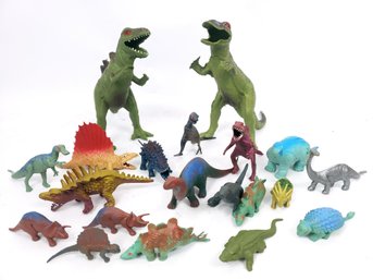 Lot Of Vintage Dinosaurs With 2 1979 Imperial