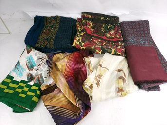 Lot Of Silk Scarves