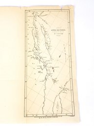 1835 Antique Map Of Upper California