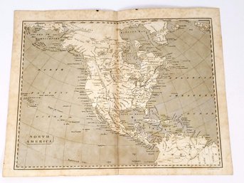 Kirkwood & Sons Engraved Antique Map Of North America