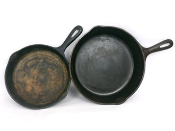 Pair Of Cast Iron Pans Made In USA