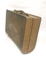 Unique Antique Round Bottom Tin Metal Lunchbox Box
