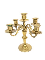 4 Arm Brass Candle Holder