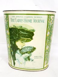 Vintage Ladies Home Journal Trash Can By Cheinco