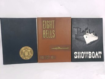 8 Bells Naval Academy Yearbook Lot Of 3