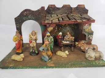 Vintage Nativity Creche Set
