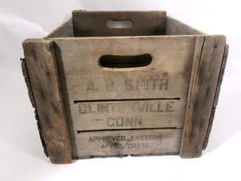 A.B Smith Clintonville CT Apple Crate