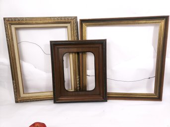 Group Of 3 Vintage Picture Frames