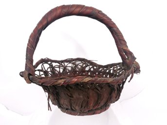 Japanese Woven Ikebana Basket