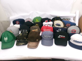 Mixed Lot Of 24 Baseball Hats