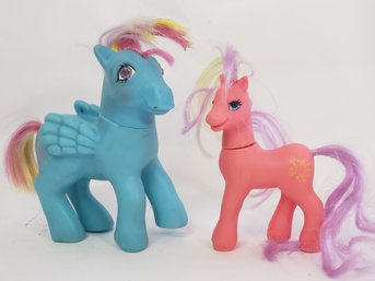 Vintage 1985 And 87 My Little Pony Figures