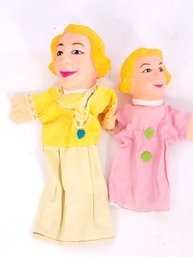 Punch And Judy Style Vintage Hand Puppets