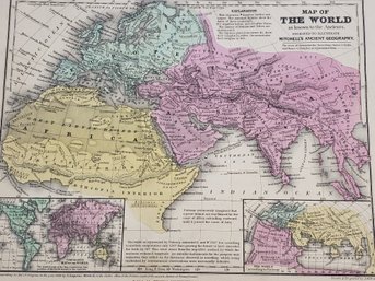 1844 Thomas Cowperthwait World Map