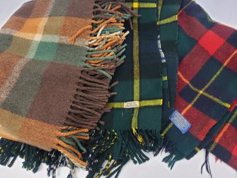 Lot Of 3 Wool Blankets Including Pendleton