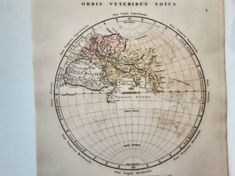 1828 Map, ORBUS VETERUBUS NOTUS Pub. By A. Arrowsmith, Hydrographer To His Majesty, LONDON.  13 1/2 ' X 11 '