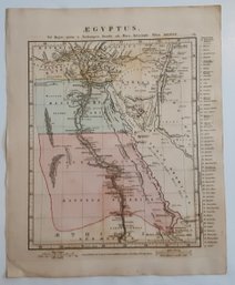 1828 Map, EGYPT --AEGYPTUS Pub. By A. Arrowsmith, Hydrographer To His Majesty, London. 13 1/2 ' X 11 '