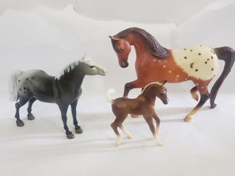 Lot Of 3 Horse Figures,2 Breyer