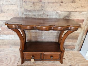 Wooden Console Table With Drawers