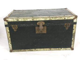 Antique 1920s Tin Doll Case Toy Chest