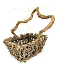 Handmade Grapevine Root Basket