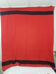 67' X 78' Pearce Red And Black Wool Blanket