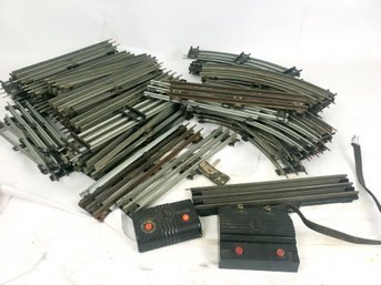 Large Lot Over 50 Pieces Of Lionel 3 Rail Track