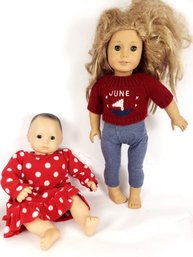 2014 American Girl Doll And Biddy Baby