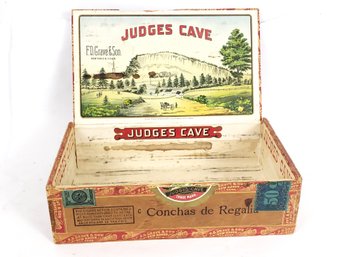 Judges Cave Cigar Box From New Haven CT