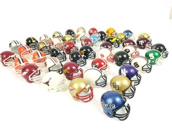 Large Lot Of NCAA Football Miniature Helmets